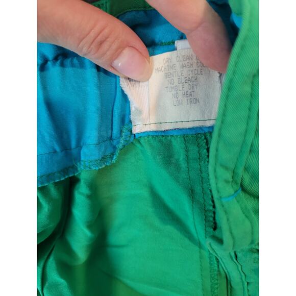 VTG Jill Martin High Rise Pleated Pants Green M USA Made Trousers EUC - Picture 10 of 11